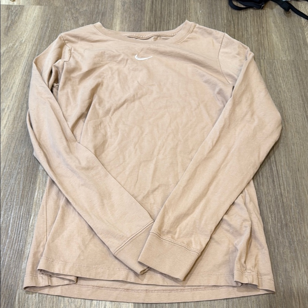 Nike Beige Long Sleeve Top